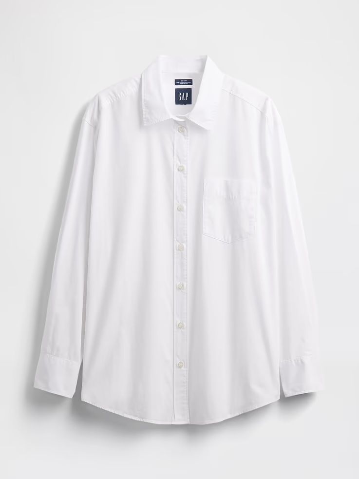 Gap, Organic Cotton Poplin Big Shirt