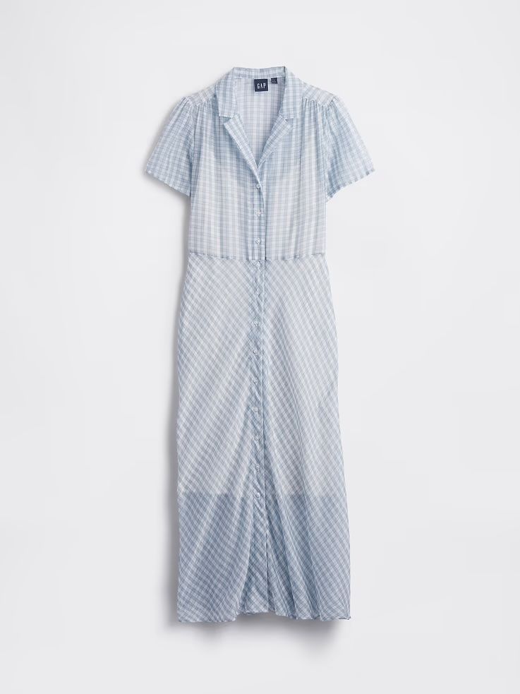 Gap, Sheer Midi Shirtdress