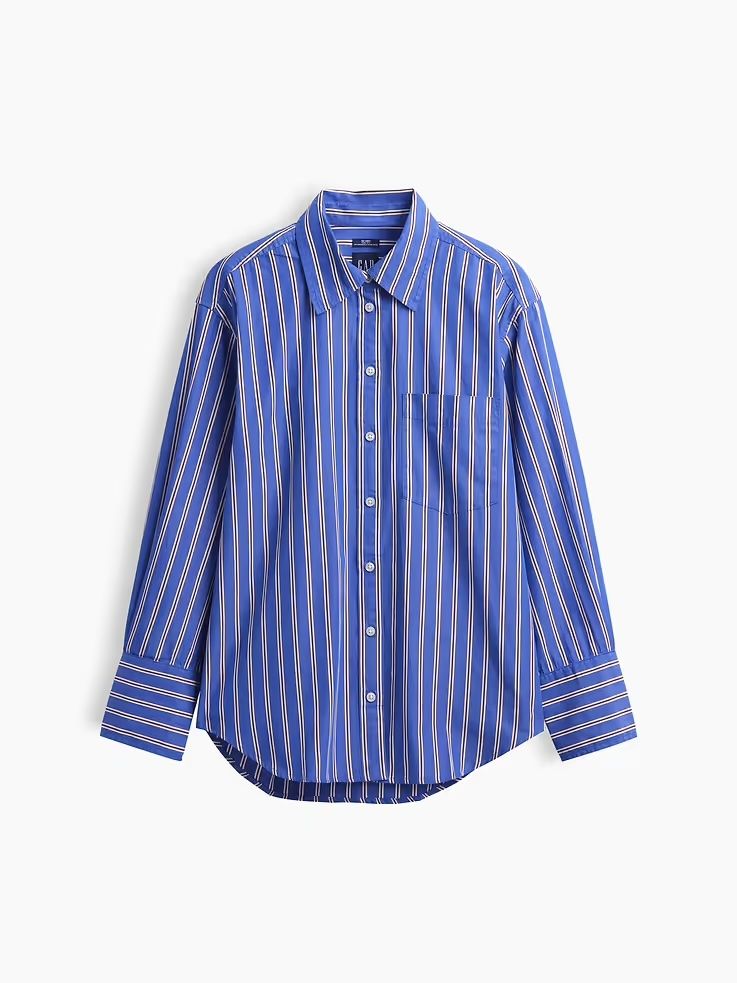 Gap, Organic Cotton Poplin Big Shirt