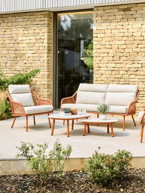 Olivia Sofa Lounge Set in Terracotta