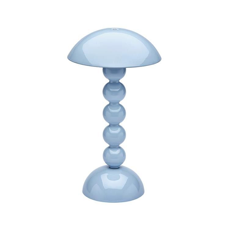 Pale Denim Lacquer Rechargeable Bobbin Led Lamp