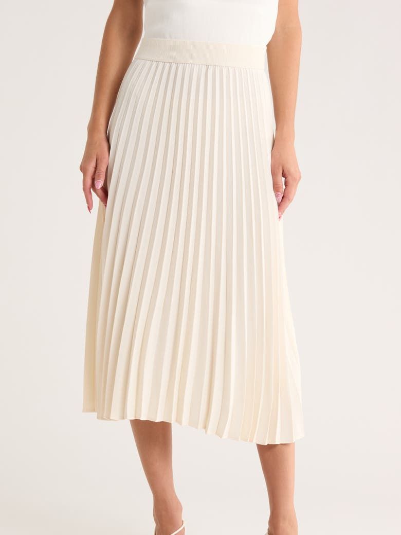 Pleated Midi Skirt