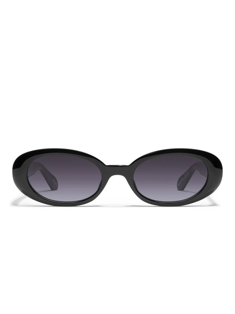 Felt Cute 52mm Gradient Small Oval Sunglasses