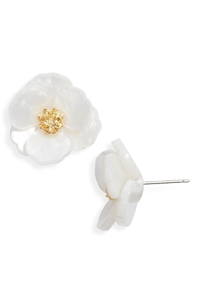 Floral Statement Stud Earrings