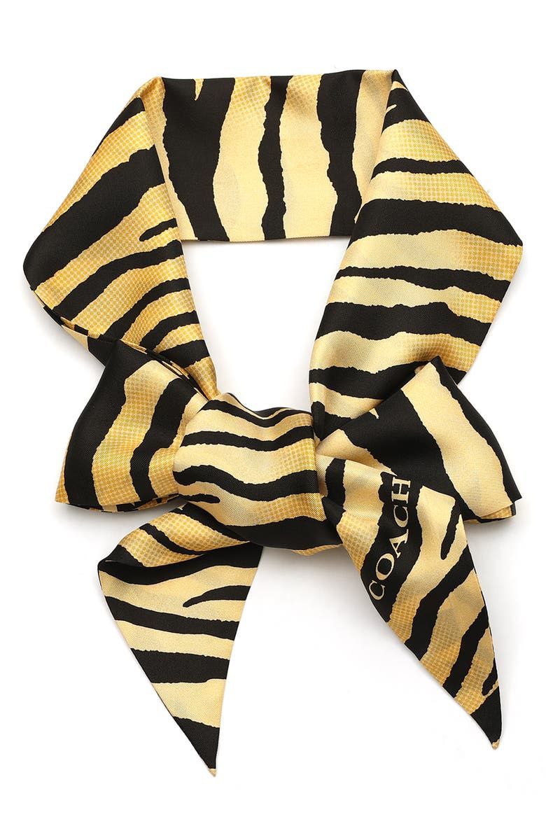 Tiger Stripe Wide Silk Scarf