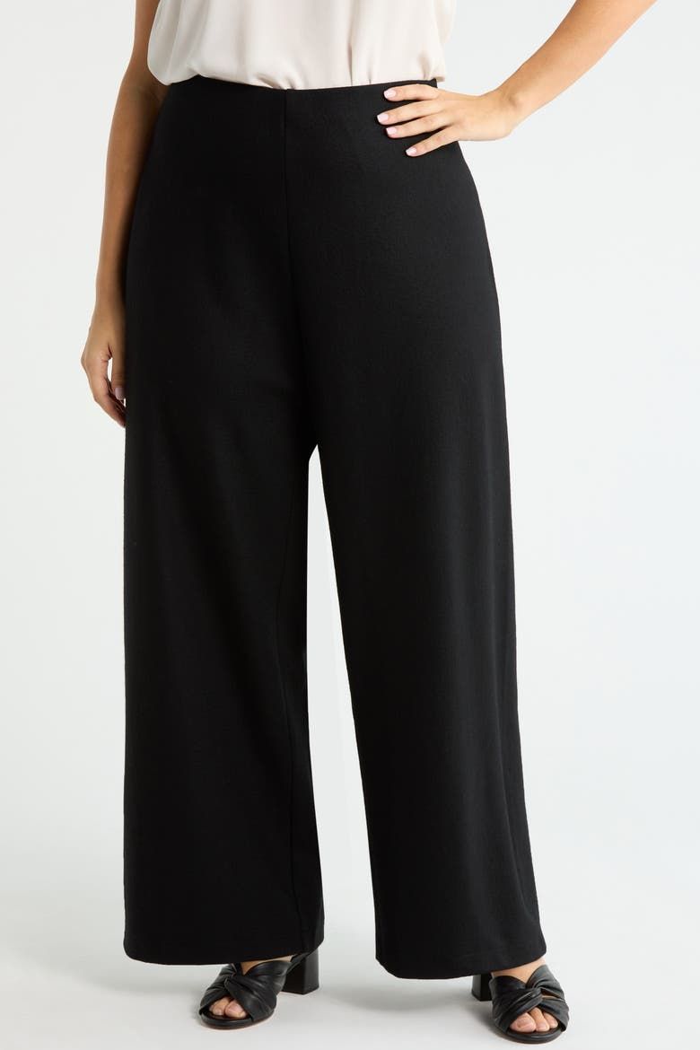 Wool Wide Leg Pants