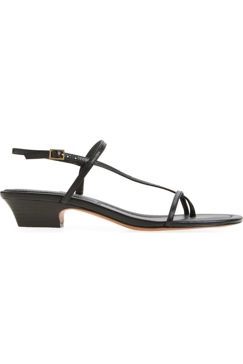 The Maycie Asymmetric T-Strap Sandal