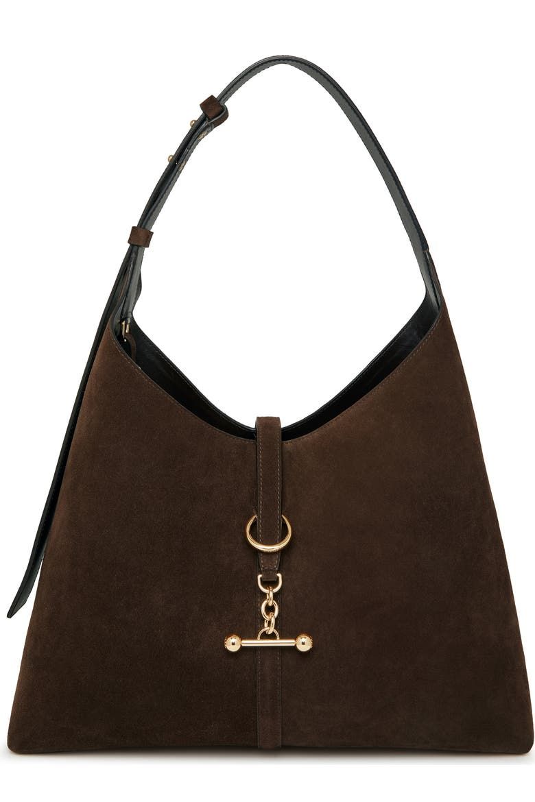 Large Kite Suede Hobo Bag