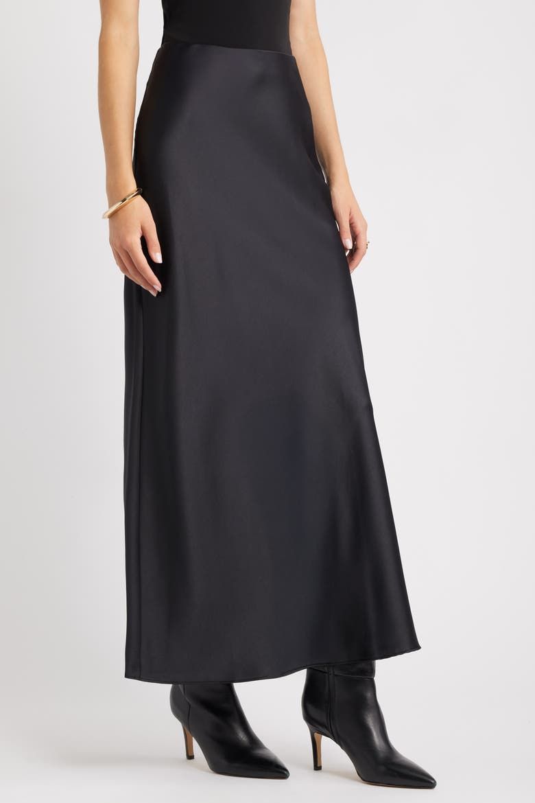 Satin Maxi Skirt