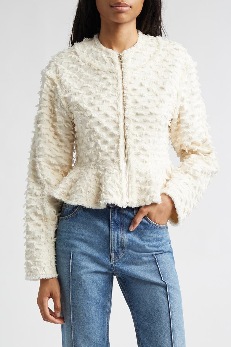 Rosalind Cotton Peplum Jacket