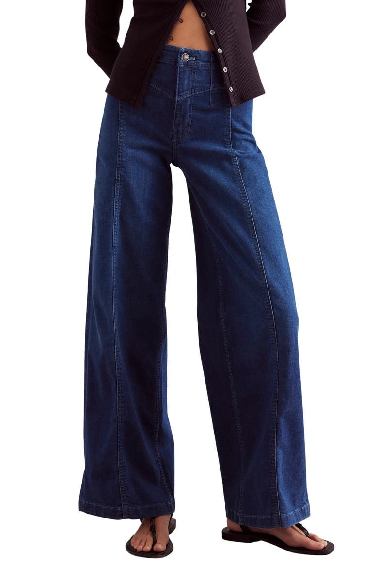Libre Front Yoke Wide Leg Jeans
