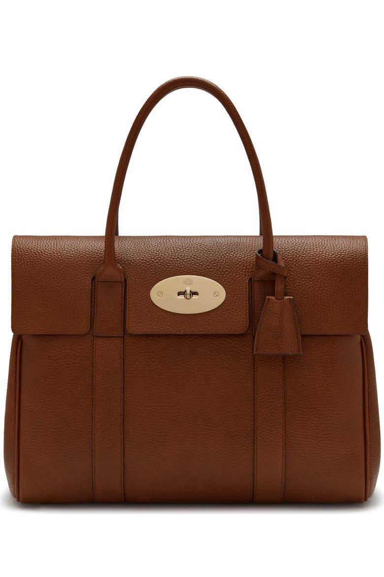 Bayswater Grained Leather Satchel