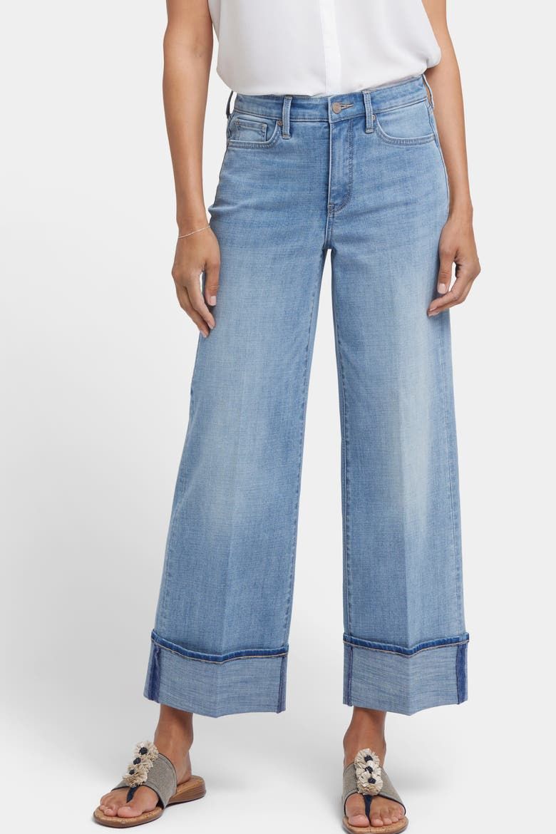 Teresa Deep Cuff Wide Leg Jeans
