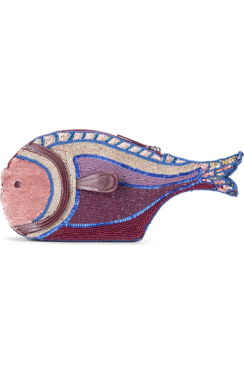 Pesce Beaded Clutch