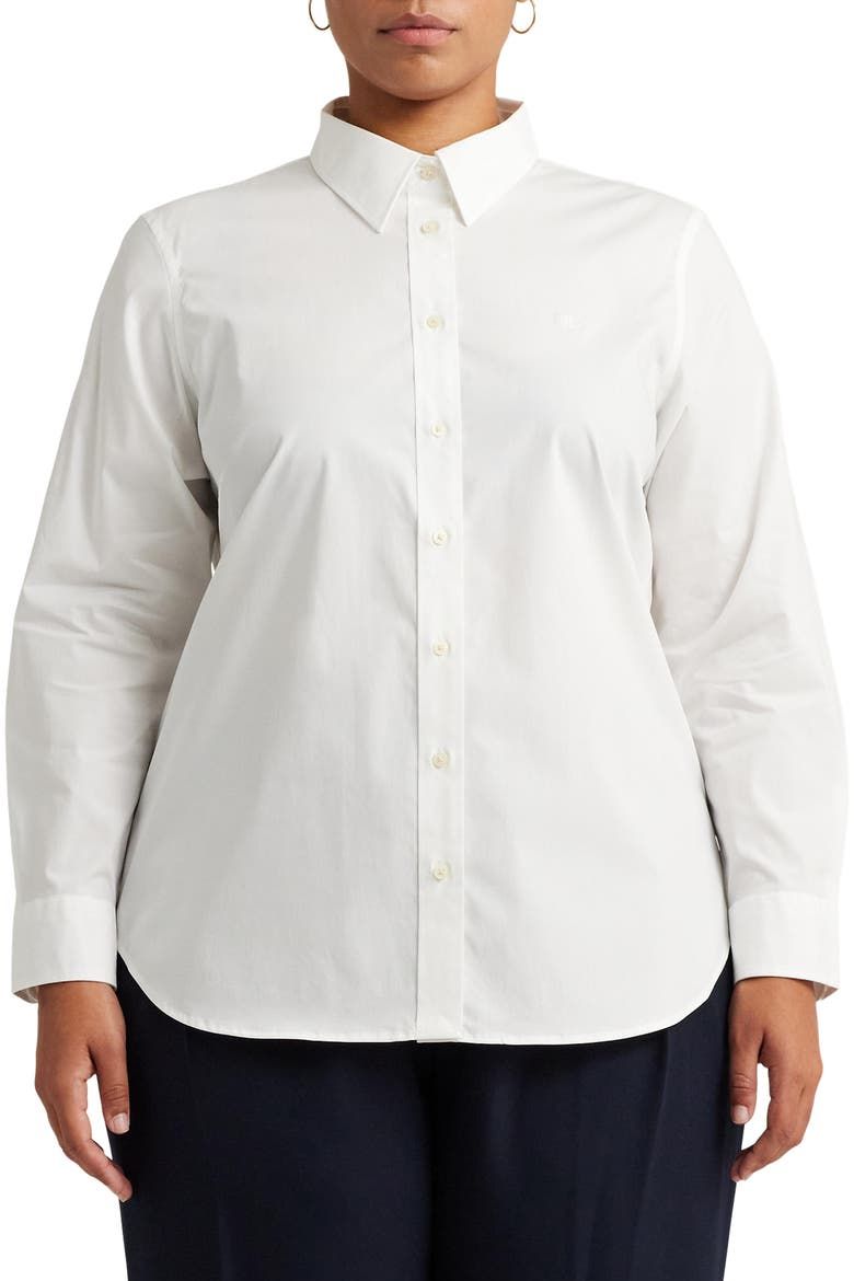 No-Iron Stretch Cotton Shirt