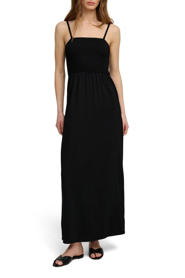 The Apartment Smocked Sleeveless Maxi Dress