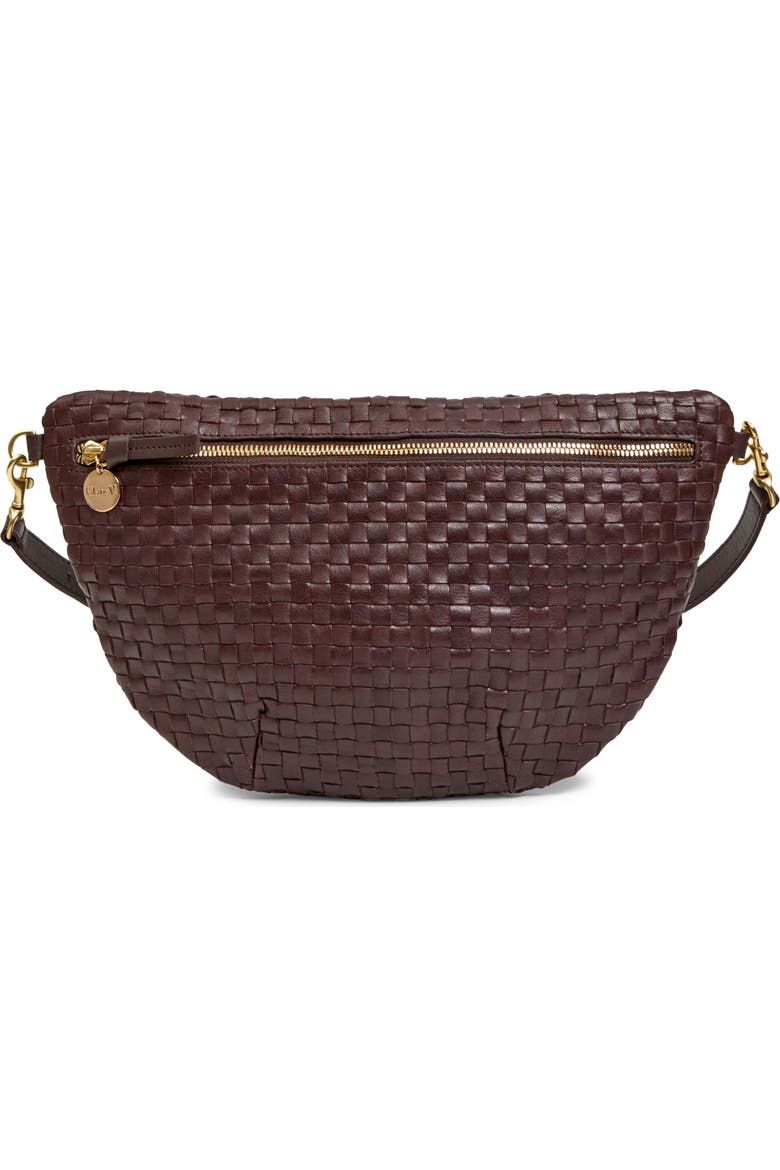 Grande Woven Leather Belt Bag