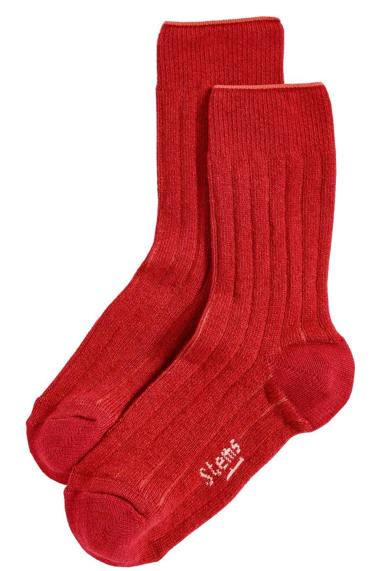 Luxe Merino Wool &amp;amp; Cashmere Blend Crew Socks