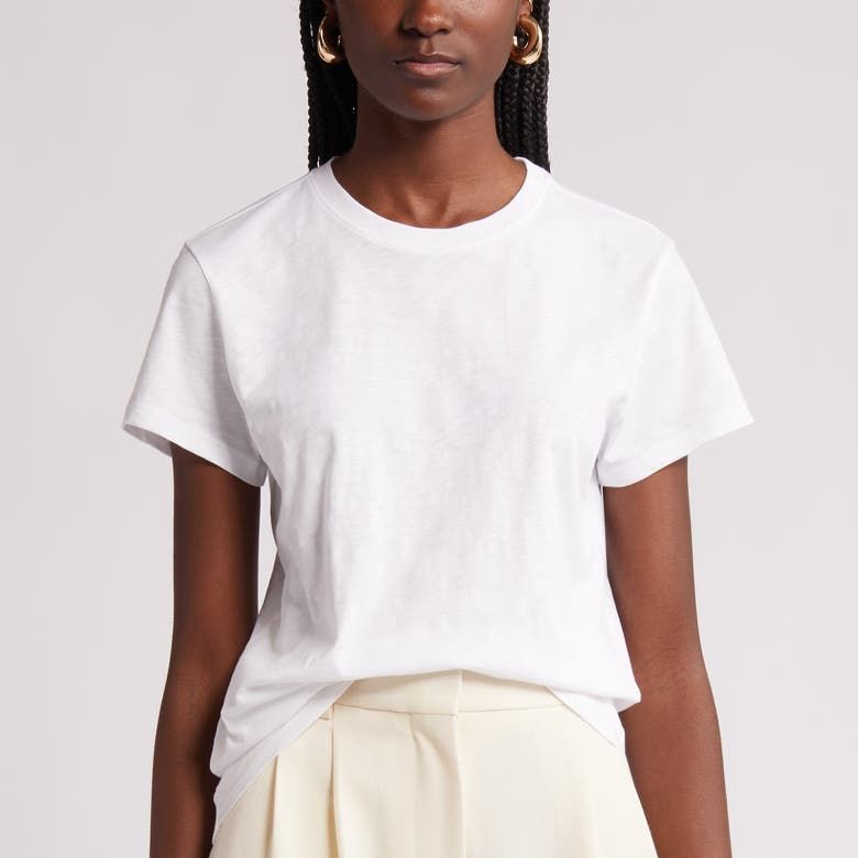 Pima Cotton Slub Crewneck T-Shirt