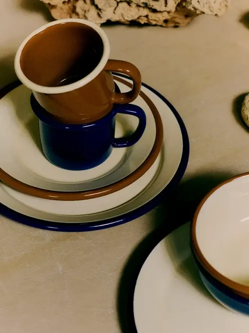 Enamel Plate | Cumin/cream