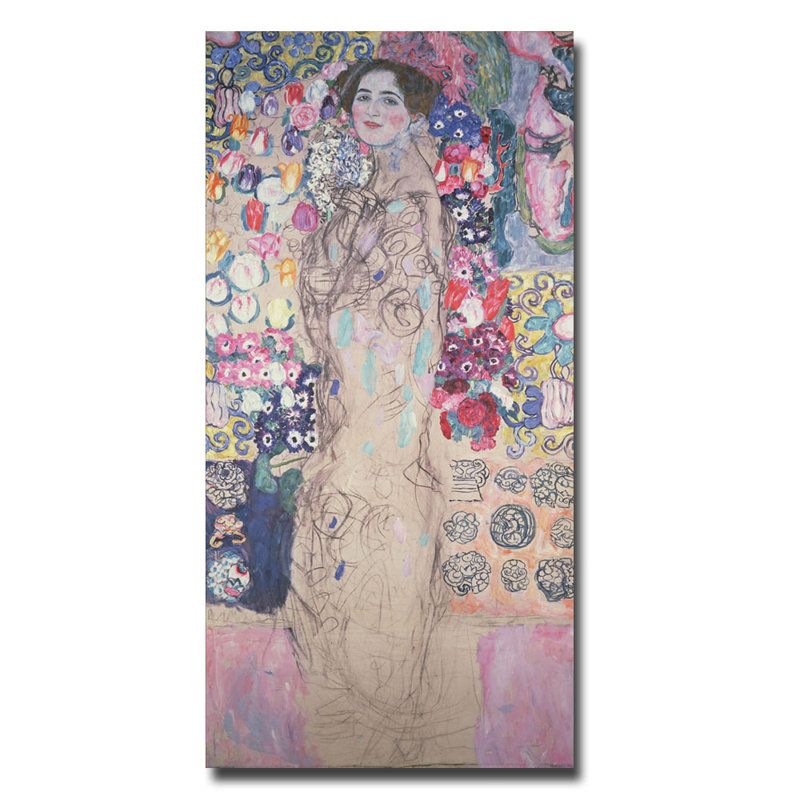 Vault W Artwork "portrait of Maria Munk" by Gustav Klimt Painting Print on Wrapped Canvas &amp;amp; Reviews | Wayfair