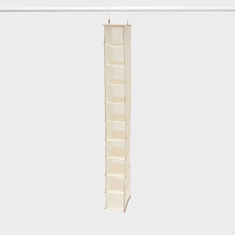 10 Shelf Hanging Shoe Storage Organizer Tan - Brightroom&amp;trade;