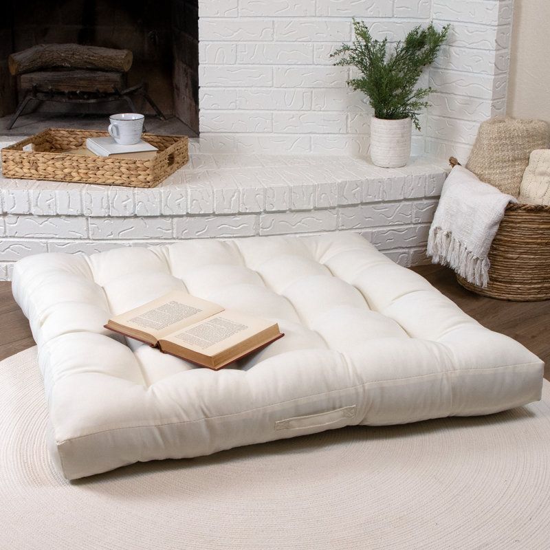 Mozaic Company 40" Floor Pillow With Tufting &amp;amp; Handle &amp;amp; Reviews | Wayfair