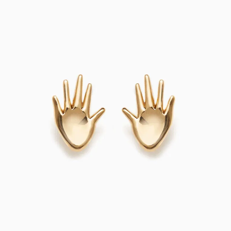 Agmes NYC, Mini Dal&amp;iacute; Studs - Pair / Sterling Silver