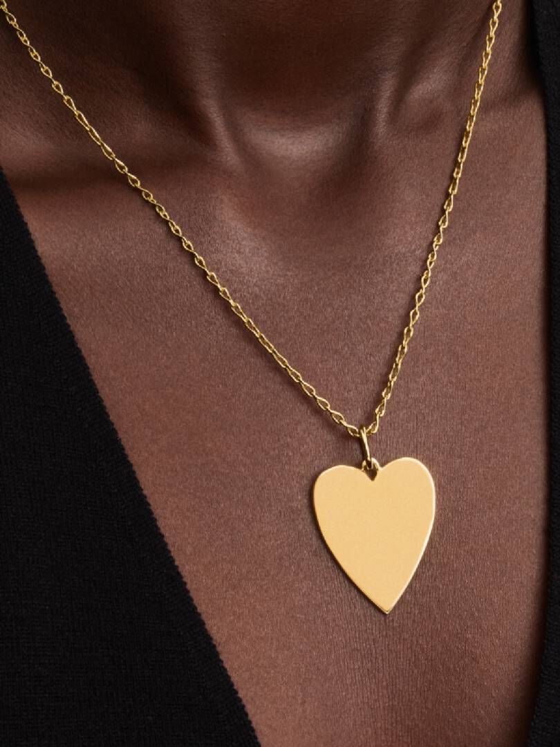 Pandora, Engravable Heart Oversized Tag Pendant