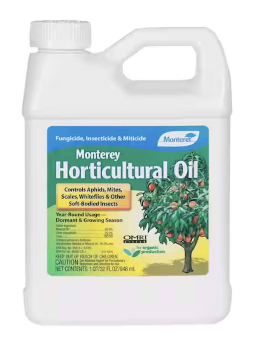 A bottle of horticultural oil