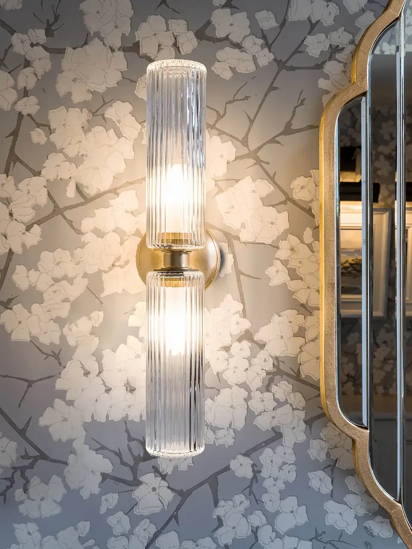 Corston.com, Claremont Medium Wall Light Fluted Glass