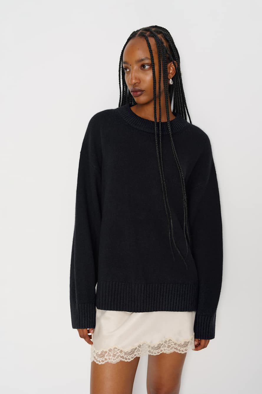 Cove Cashmere Oversized Crew