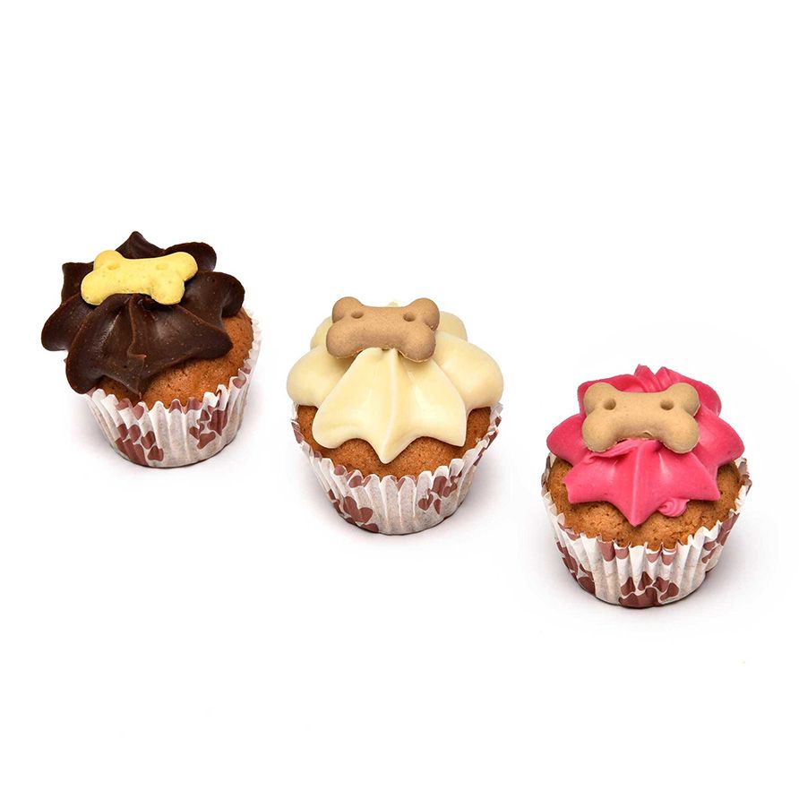 The Barking Bakery Trio of Mini Iced Woofins Dog Treats