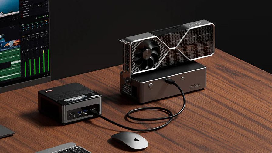 新品　AOOSTAR AG02 OCulink+USB4.0 eGPUドック AOOSTAR AG02 external GPU dock with OCuLink, USB4 and built