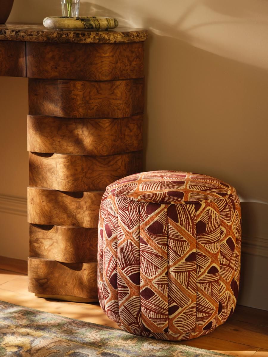 Romi Footstool, Akley Jacquard