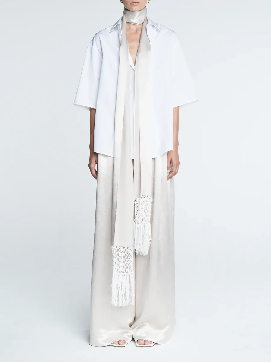 Maria McManus, Macram&amp;eacute; Opera Scarf in Champagne