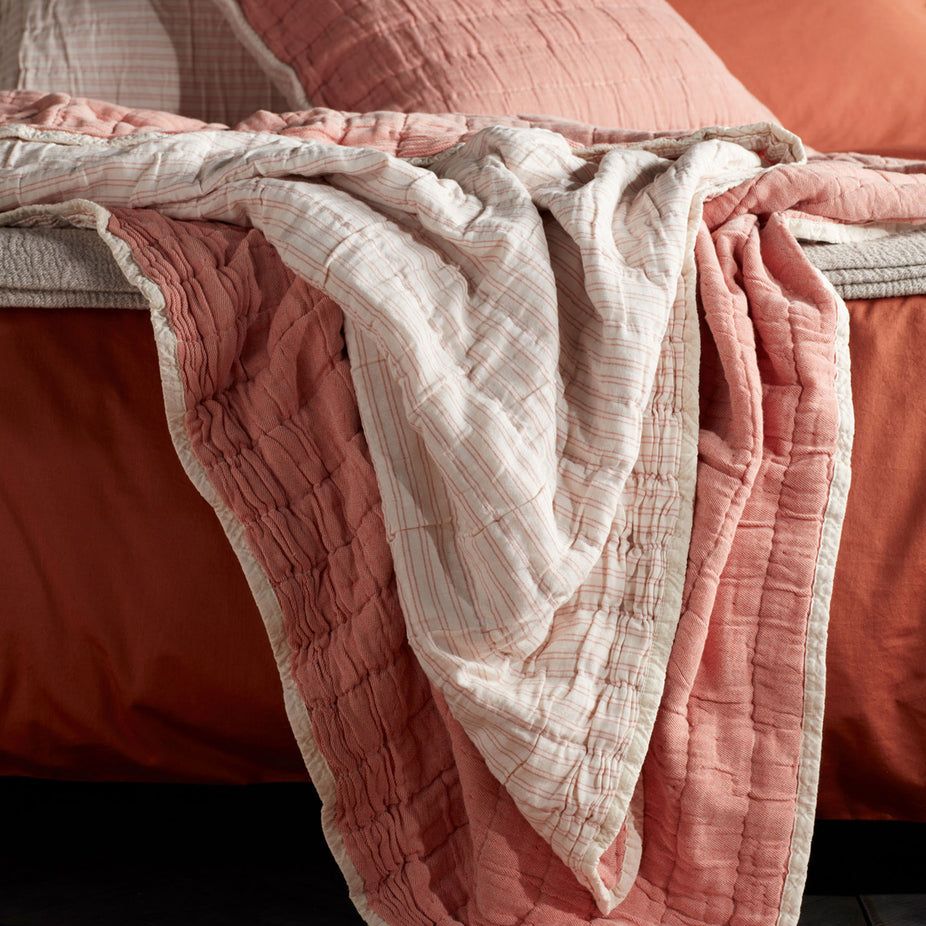 Spice Vivienne 100% Cotton Quilted Throw
