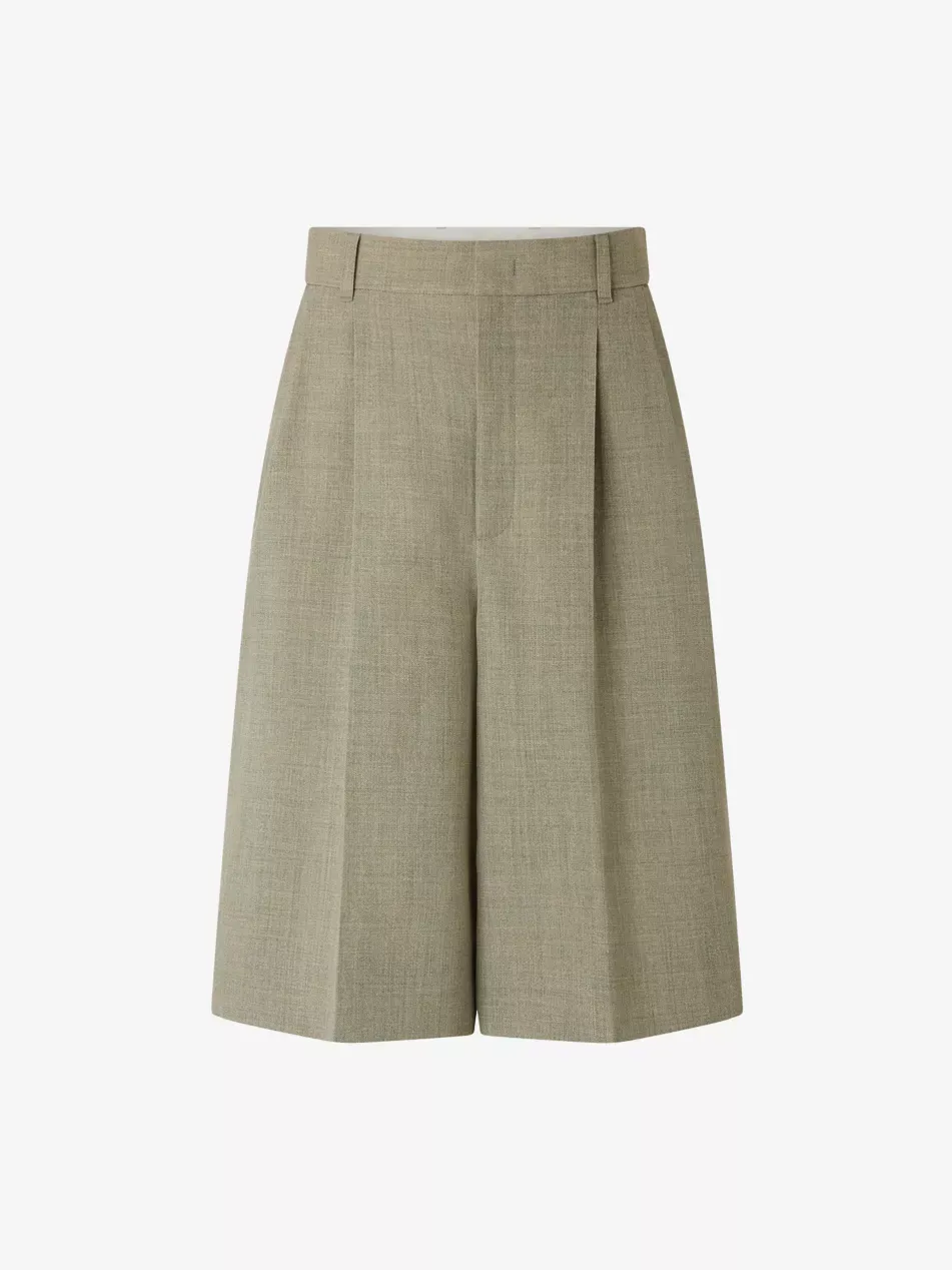 Imogen Wide-Leg Cotton-Poplin Shorts - 6