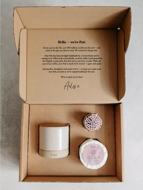 Blush + Fig Refillable 290g Candle Starter Pack