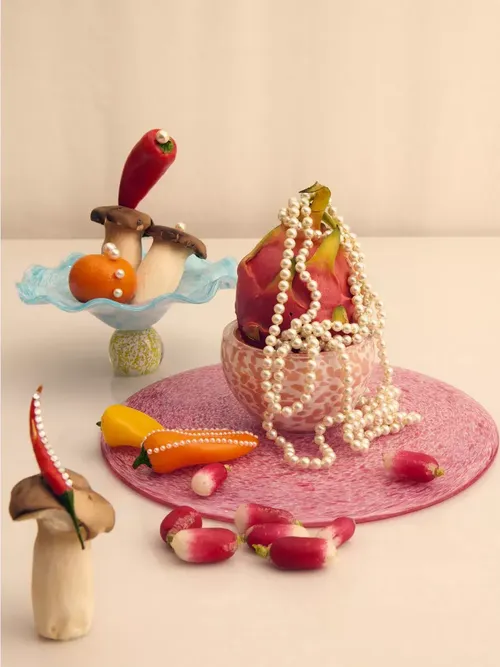 Laetitia Rouget Footed Glass Cakestand and Bowl