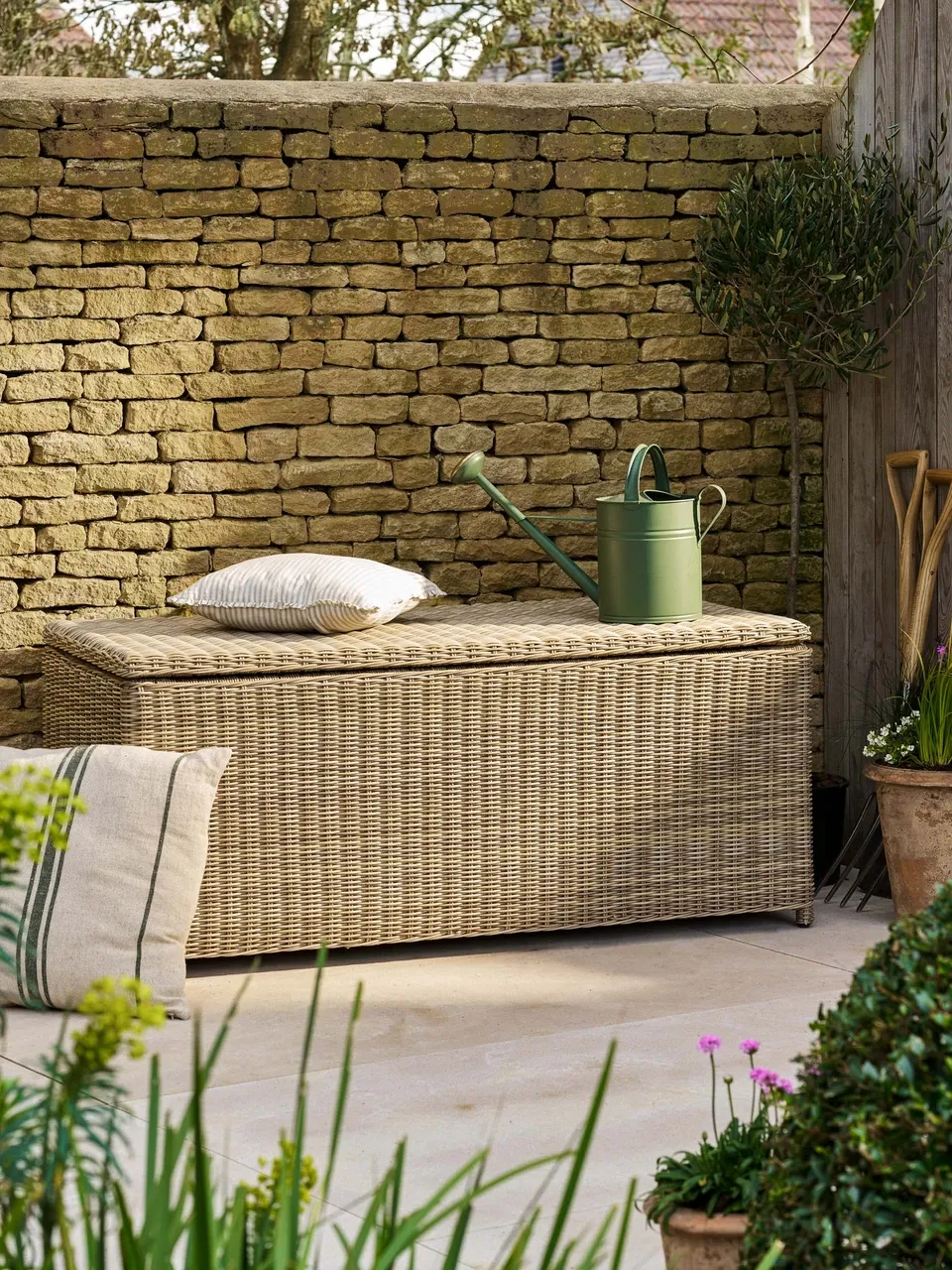 Skala Storage Box Light - Pe Rattan, Natural, Large