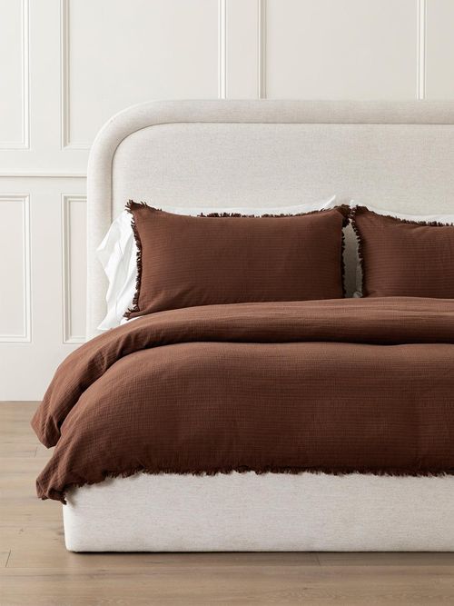 Hendricks Chocolate Cotton Duvet Cover