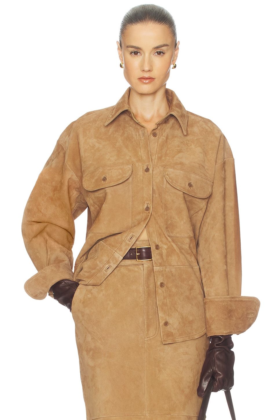 Suede Overshirt