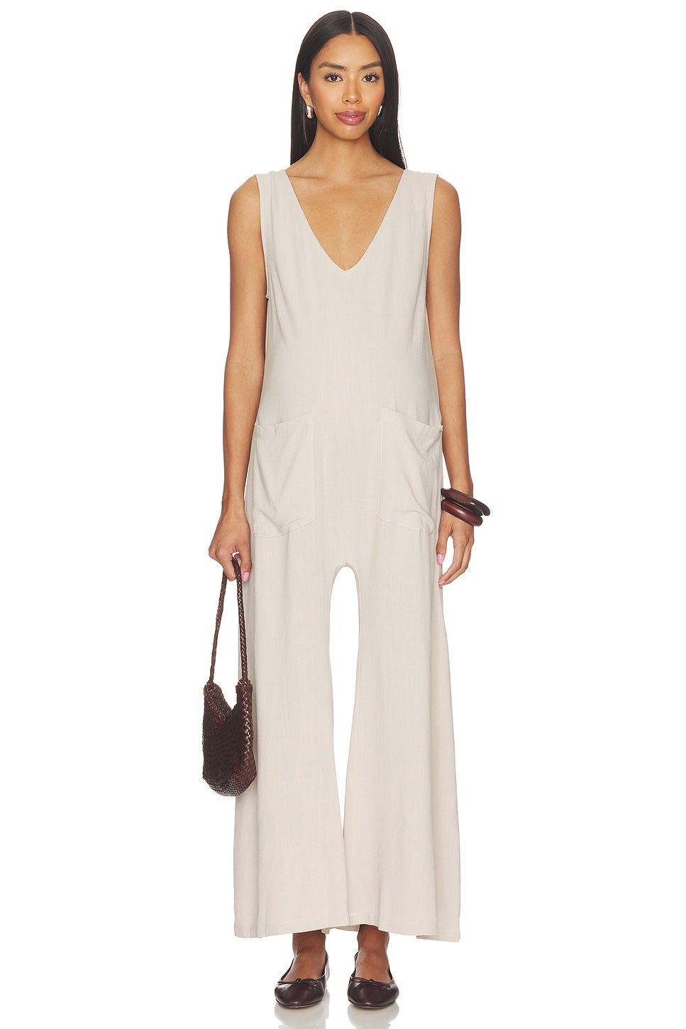 Oversized Linen Jumpsuit