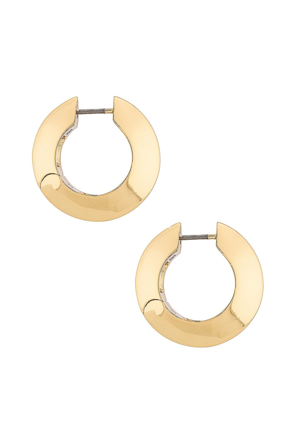 Wide Hinged Hoops Earrings