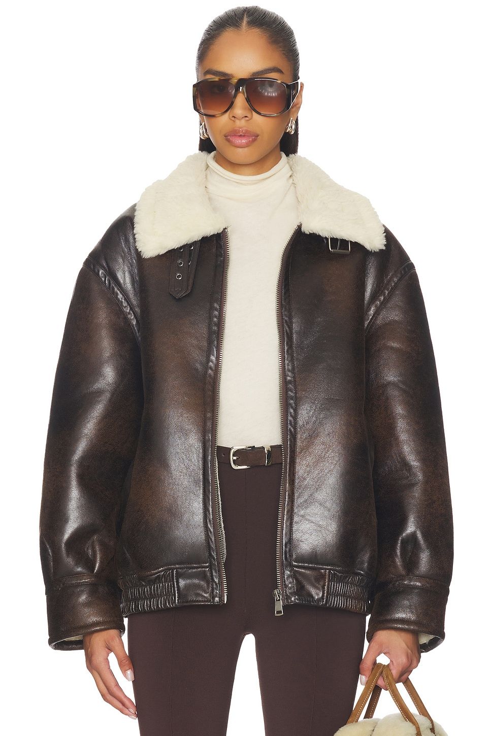 Georgiana Faux Leather Jacket