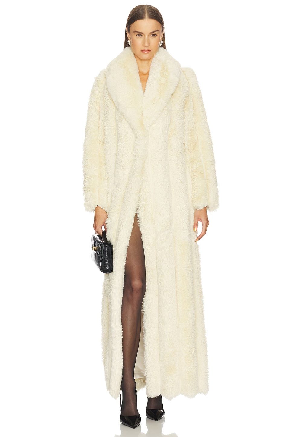 LOBA Luciana Faux Fur Maxi Coat
