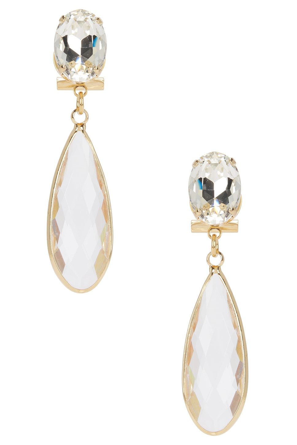 Omega Clasp Mono Colour Drop Earrings