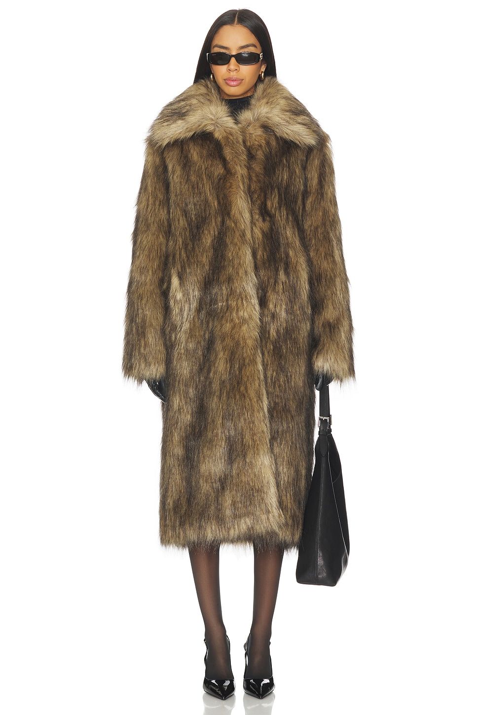 X Emma Leger Carmela Faux Fur Coat