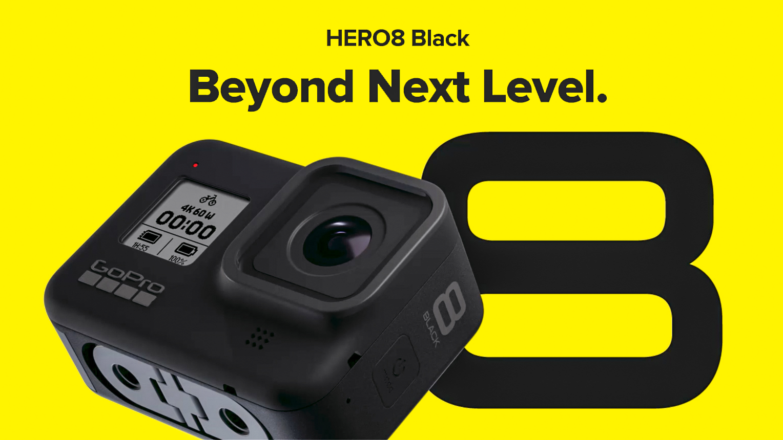 GoPro Hero8 Black: 2x stronger lens, 14% lighter, 240fps
